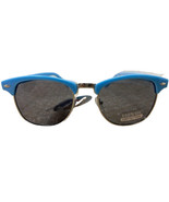 Classic Sunglasses Blue and Silver Frame Fashion Gray Lens - $5.93