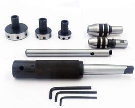 MT2 Shank Threading &amp; Tapping attachment-lathe tailstock die holder set ... - $89.99