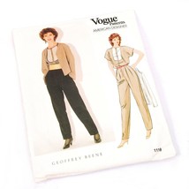 Vogue 1119 Geoffrey Beene Sewing Pattern Jacket Pants Top Uncut Misses S... - $19.79