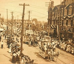RPPC Old Home Week Parade Punxsutawney Pennsylvania PA 1909 - £80.59 GBP