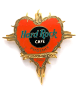 Hard Rock Cafe Phoenix Pin Flaming Heart Valentine’s Day 2002 Red Gold H... - $18.20 CAD