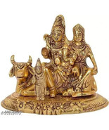 Shiv parivar idol Murti Kartik Decorative 14 cm Brass statue figurines Gift - $31.95