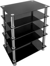 Mount-It! Tempered Glass Av Component Media Stand, Audio Tower And, Mi-8671 - £143.13 GBP
