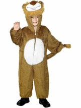 Kid&#39;s Lion Jumpsuit Animal Smiffy&#39;s Fancy Dress Costume Child Medium Age 7-9 Nip - £15.65 GBP