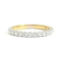 Authenticity Guarantee 
Two-Tone Round Diamond Wedding Band Anniversary Ring ... - £1,274.73 GBP