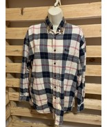 Chaps Ralph Lauren Flannel Long Sleeve Shirt Men’s Size M Plaid Two Tone... - $225.80 MXN