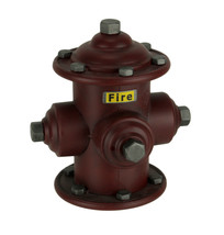 9 Inch Red Metal Vintage Fire Hydrant Replica Coin Piggy Bank Tabletop S... - $36.62