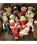 Lot of 11 Kellytoy Betty Boop Cloth Fabric Dolls 15-17&quot; Tags 90&#39;s Max Fl... - £93.15 GBP