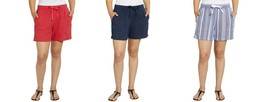 Nautica Ladies&#39; Linen Blend Pull-On Short - £13.61 GBP