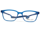 Miraflex Kinder Brille Rahmen Will C.130 Blau Quadratisch Voll Felge 47-... - $46.38