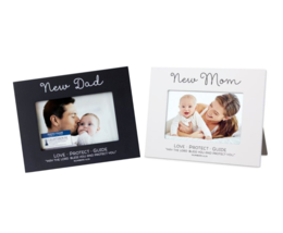 Numbers  6:24 &quot;New Mom&quot; &amp; &quot;New Dad&quot; Photo Picture Frames Love Protect Gu... - £23.96 GBP