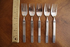 MSI Japan DANIKA Celtic Irish Knot Lot 5x Salad Forks 6.4&quot;  Stainless Fl... - $23.74
