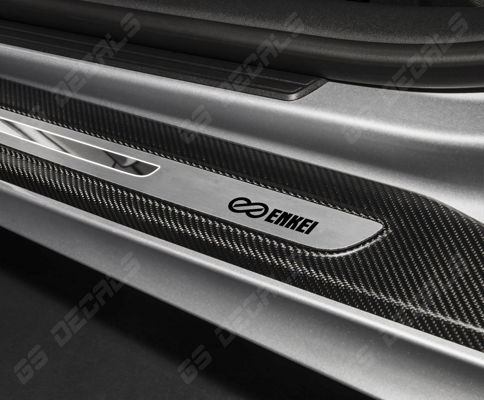Enkei Logo Door Sill Decals Stickers Premium Quality 5 Colors Porsche Ford Audi