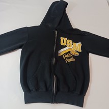 Champion USM GOLDEN EAGLES Men's Black Cotton Blend Full Zip Jacket Size XS image 9