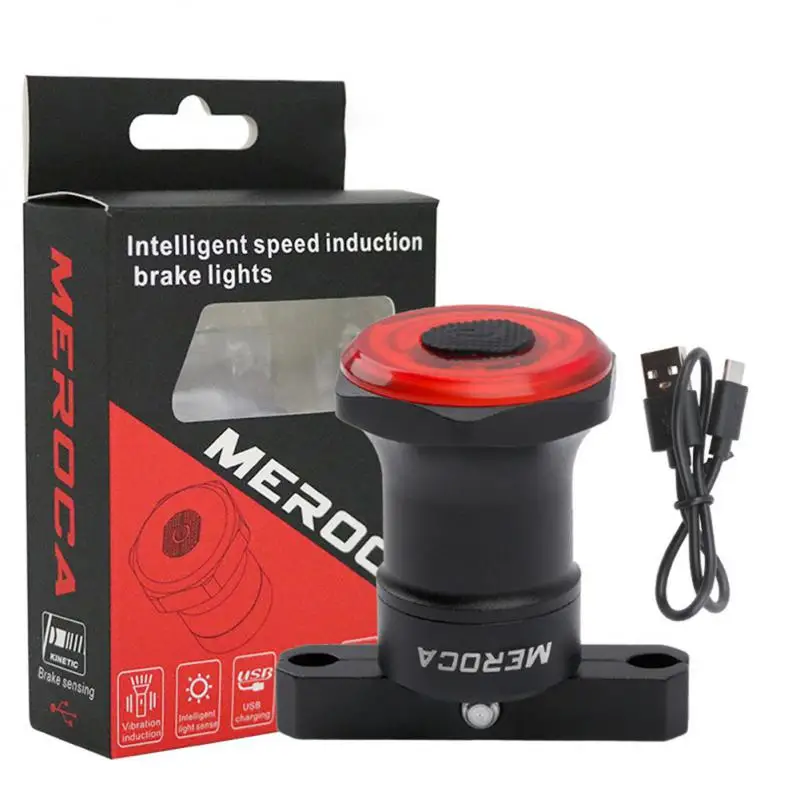 MEROCA Bicycle Light Smart Rear Light ke Sensing Bike Tail Lamp  IPX6 Waterproof - $38.80