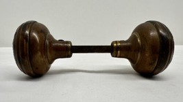 Antique Round Brass Door Knobs - £31.15 GBP