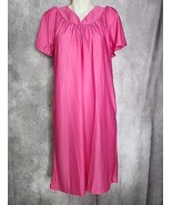 Anthony Richards Pink Nylon Nightgown Negligee Size Small Silky Bright V... - $323.45 MXN