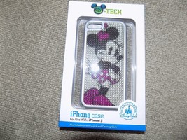 Disney Parks Minnie Mouse Bling rhinestones iPhone 5 Cell Phone Cover NEW - £23.34 GBP
