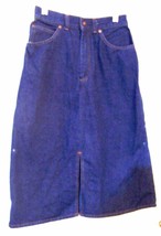 Sz 5/6 - Levi Straus Blue Jean Denim Mid-Calf Skirt - £21.57 GBP