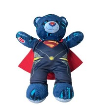 Build A Bear Superman Man Of Steel Bear Plush Costume &amp; Cape Stuffed Ani... - £22.87 GBP