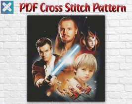 Star Wars Heroes Movie Galaxy Yoda Counted PDF Cross Stitch Pattern Chart - £3.99 GBP
