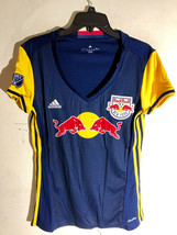 Adidas Women&#39;s MLS Jersey New York Red Bulls Team BLUE sz L - £6.72 GBP