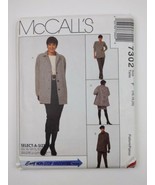 McCall&#39;s Sewing Pattern 7302 Tall Jacket Tunic Pants Skirt F 16 18 20 Un... - $8.91