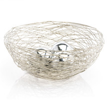 Abstract Silver Wire Centerpiece Bowl - £61.54 GBP