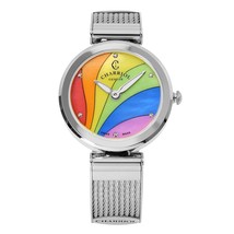 CHARRIOL WATCH WOMENS LADIES WRIST WATCHES FOREVER RAINBOW MOTHER OF PEA... - $575.99