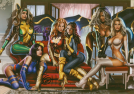 Greg Horn SIGNED X-Men Art Print Rogue Psylocke Phoenix Storm White Queen Kitty - £46.60 GBP