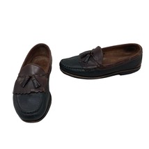 Allen Edmonds Nashua Tassel Kiltie Loafer Black Brown Leather Mens Sz US 11.5 D - £30.58 GBP