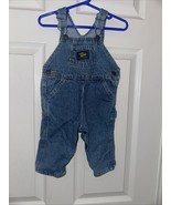 Vintage OSHKOSH B&#39;GOSH Baby&#39;s Denim bib overalls 12 months Vestbak 100% ... - $30.63 CAD