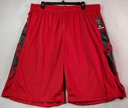 Pro Athlete Basketball Shorts Mens Size 2XL Red Polyester Pockets Elasti... - $10.84