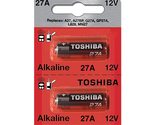 Toshiba Alkaline 27A GP27A MN27 A27BP 12 Volt Battery (10 Batteries) - £5.56 GBP+