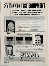 1954 Sylvania Test Equipment Radio TV Advertisement Vintage Electronics ... - $465.49 MXN