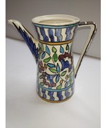 Vintage Armenian Ceramic Studio Pottery Coffee Pot Hand-Painted Art Pott... - £55.56 GBP