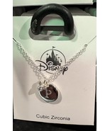 Disney Parks Mickey Mouse Cubic Zirconia Letter P Silver Color Necklace NEW - $650.25 MXN