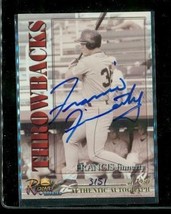 2001 Royal Rookies Throwbacks Autographed Baseball Card #29 Francis Finnerty - £13.19 GBP