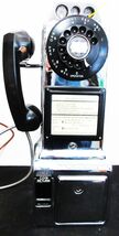 Gray Station Chrome Pay Telephone 1940's Fully Restored - $1,295.00