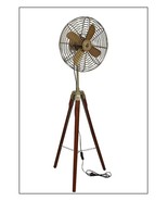 Antique Tripod Fan With Stand Floor Fan Vintage Style Home Desk Decor gift - £161.06 GBP