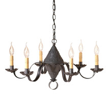 6-Arm Concord Chandelier in Kettle Black Made in the USA - £261.54 GBP