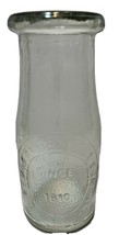 Vintage Dairy Half Pint Glass Milk Bottle by Heritage Company Since 1810 - £10.37 GBP