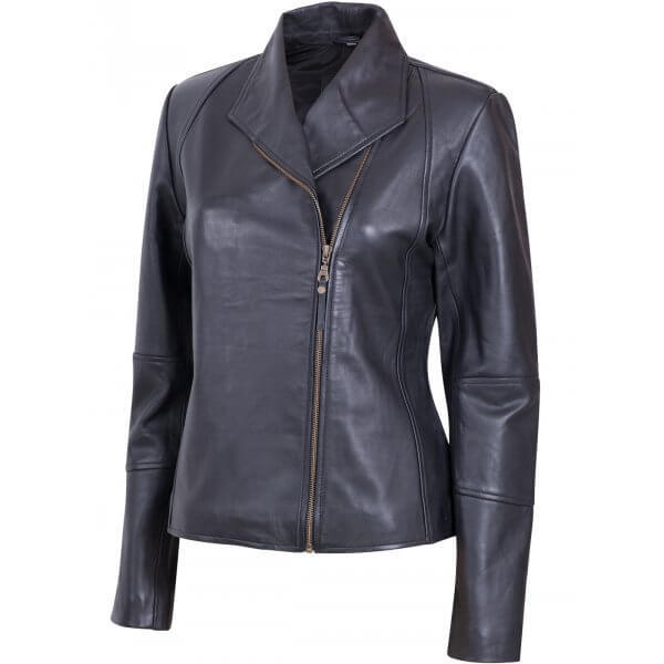 LE Ladies Black Sheep Leather Jacket