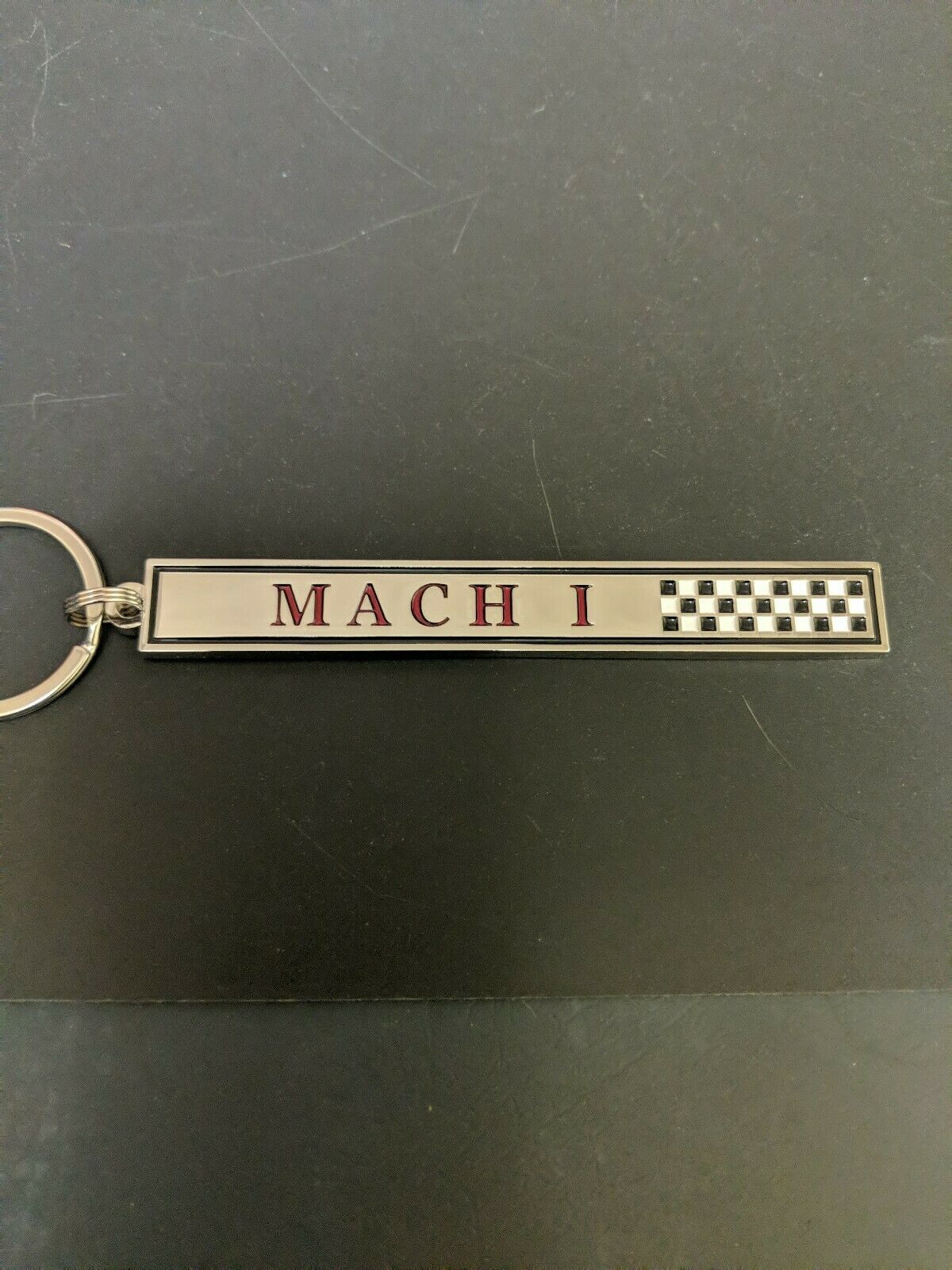 1969-70 Ford Mustang Mach 1 Emblem Keychain. (K8)