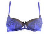 L&#39;AGENT BY AGENT PROVOCATEUR Womens Bra Padded Animal Print Blue Size 32B - $29.09