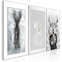 Tiptophomedecor Stretched Canvas Nordic Art - Beauty Of Nature - Stretched &amp; Fra - £79.91 GBP+