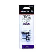 Monster Cable Just Hook It Up Cable RG59 Coaxial Connector 2 pk - Case of: 1; Ea - £12.17 GBP