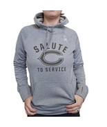 Womens S/M Chicago Bears Salute To Service Gray Hoodie Hooded Sweatshirt... - £22.26 GBP