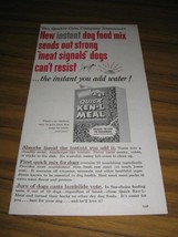 1956 Print Ad Ken-L Meal Instant Dog Food Quaker Oats Company - £8.14 GBP