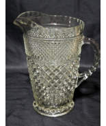 Vintage ANCHOR HOCKING 64oz Glass WEXFORD Pitcher - Diamond Pattern - MINT - £18.32 GBP